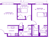 Two Bed, Two Bath Thumbnail